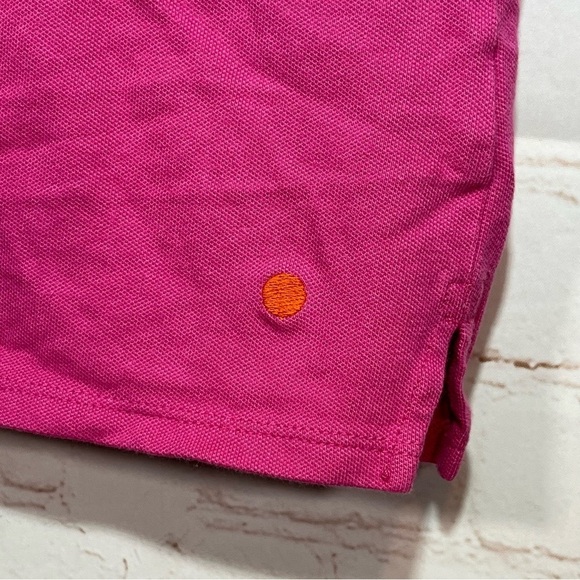 Gap Kids Polka Dot Polo Shirt Girls XL 12 Pink Embroidered - Picture 6 of 10